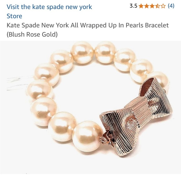 Kate Spade ♠️ All Wrapped Up In Pearls Large Bracelet - Picture 5 of 16
